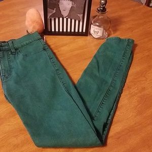 Teal high waist jeggings